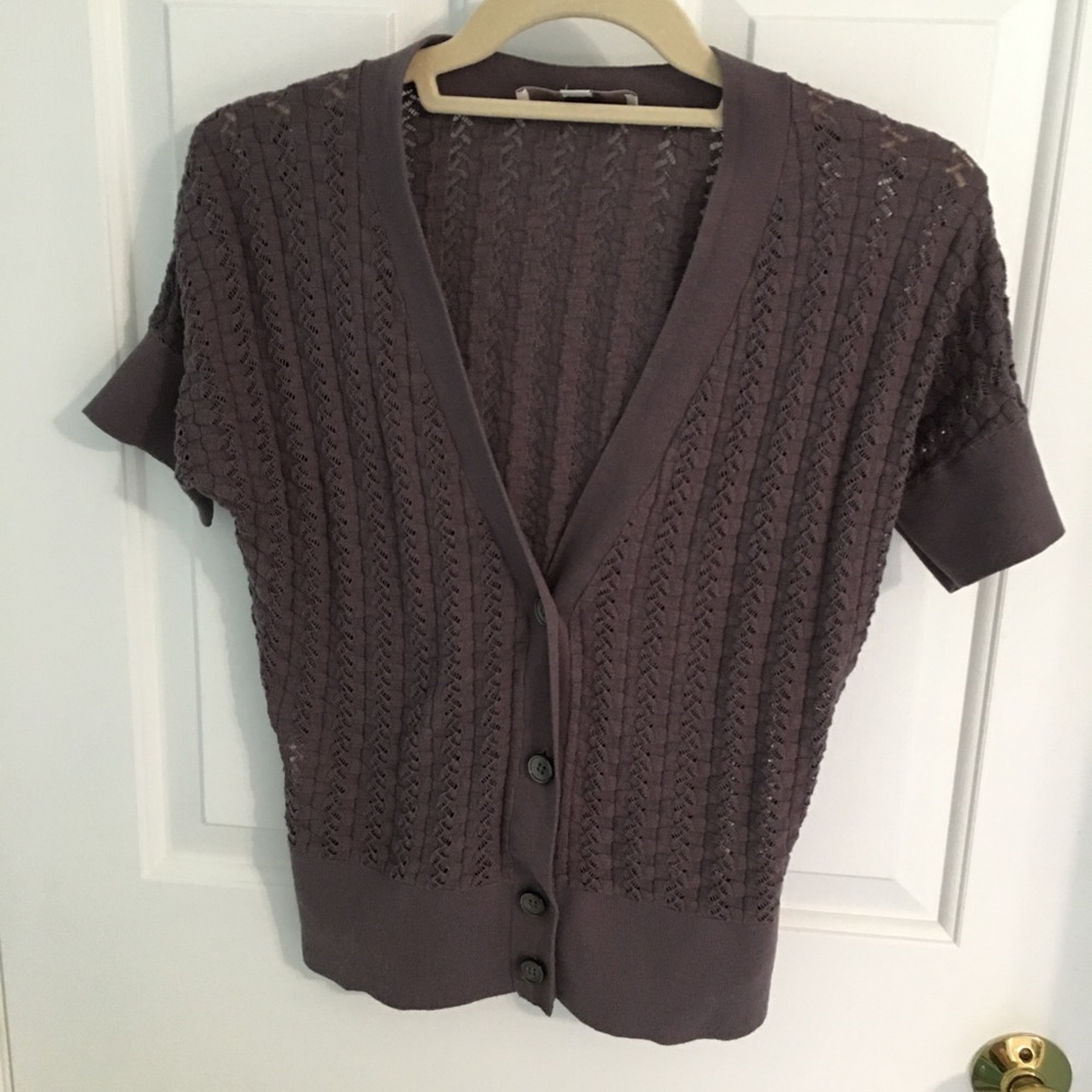 LOFT Short Sleeve Cardigan Sweater